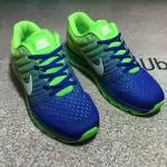 nike air max 2017 chaussures runner trainers blue vert